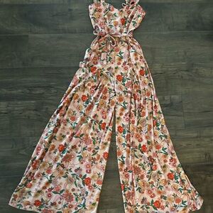 Voodoo Vixen Multicolor Floral Jumpsuit size small